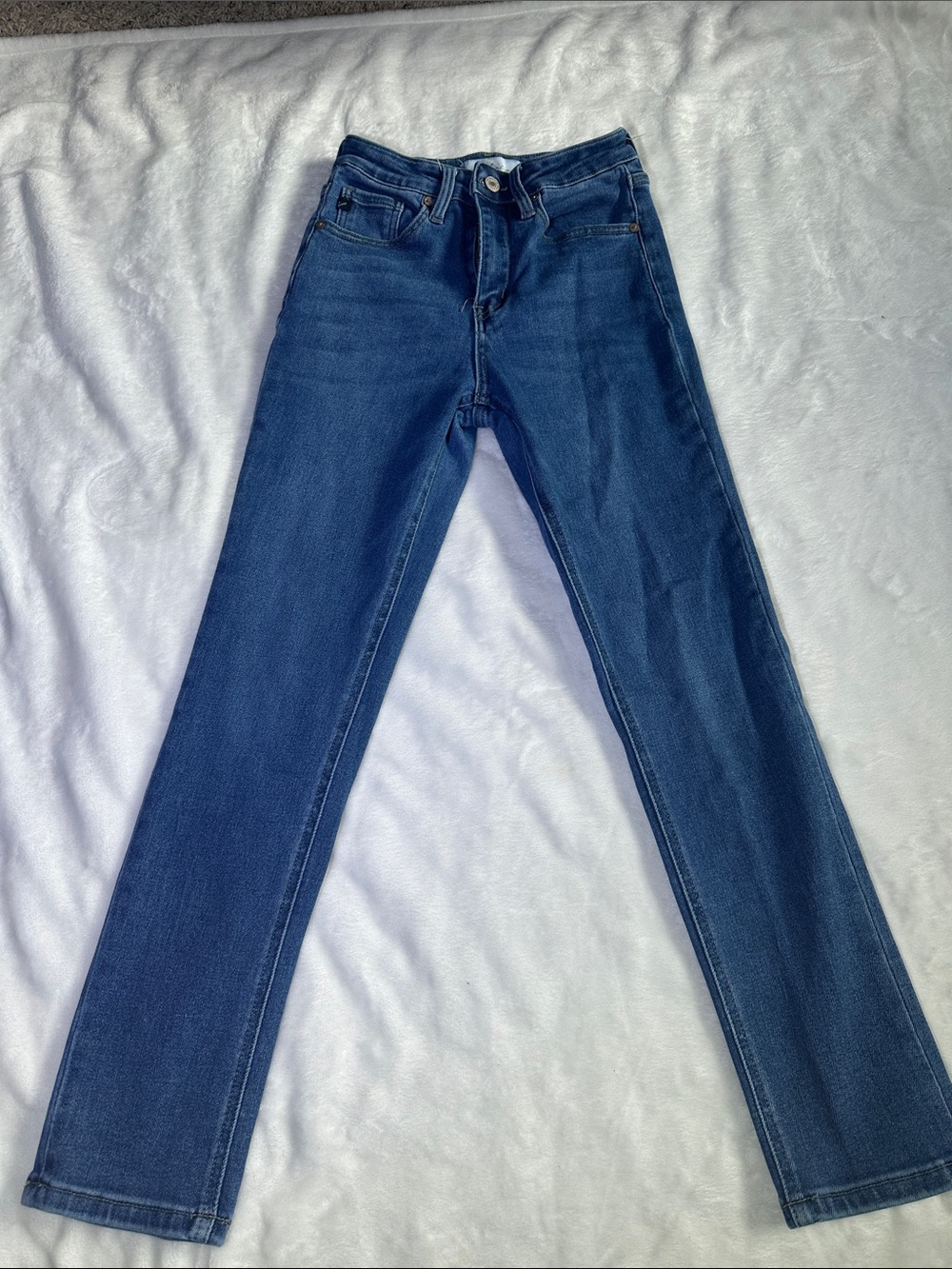 KanCan Straight-Leg Jeans in Deep Blue Wash